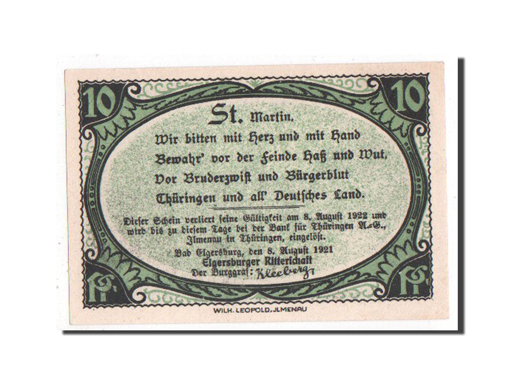 Banknote, Germany, Sachsen-Gotha, 10 Pfennig, 1921, UNC(63), Mehl:328.1