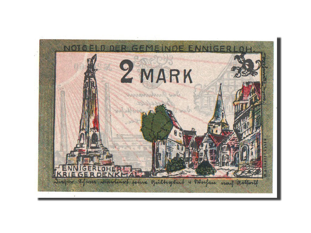 Germany, Westfalen, 2 Mark, 1921, UNC(63), Mehl #338
