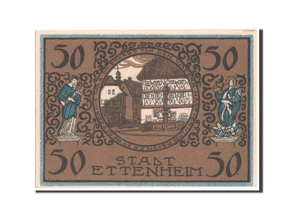 Banknote, Germany, Ettenheim Stadt, 50 Pfennig, 1922, UNC(63), Mehl:354.1