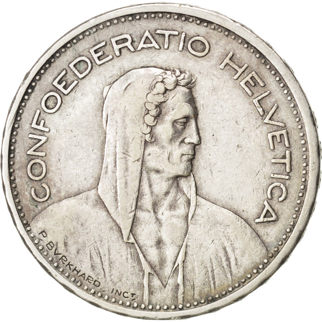 Moneta, Svizzera, 5 Francs, 1931, Bern, BB, Argento, KM:40