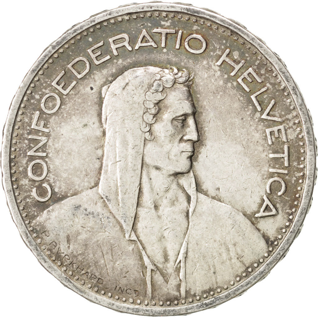 Moneta, Svizzera, 5 Francs, 1932, Bern, BB, Argento, KM:40