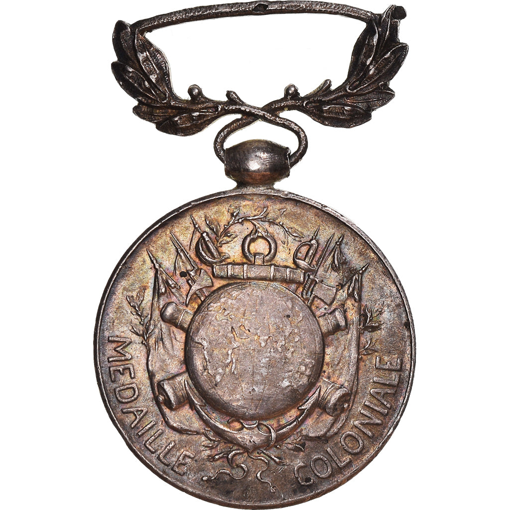 France, Médaille Coloniale, WAR, Medal, Excellent Quality, Silver, 27