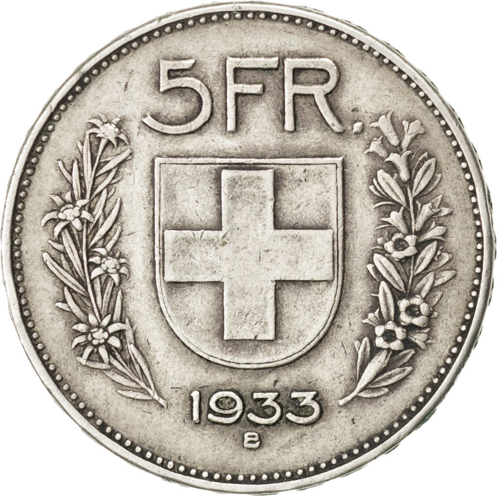 Monnaie, Suisse, 5 Francs, 1933, Bern, TTB, Argent, KM:40