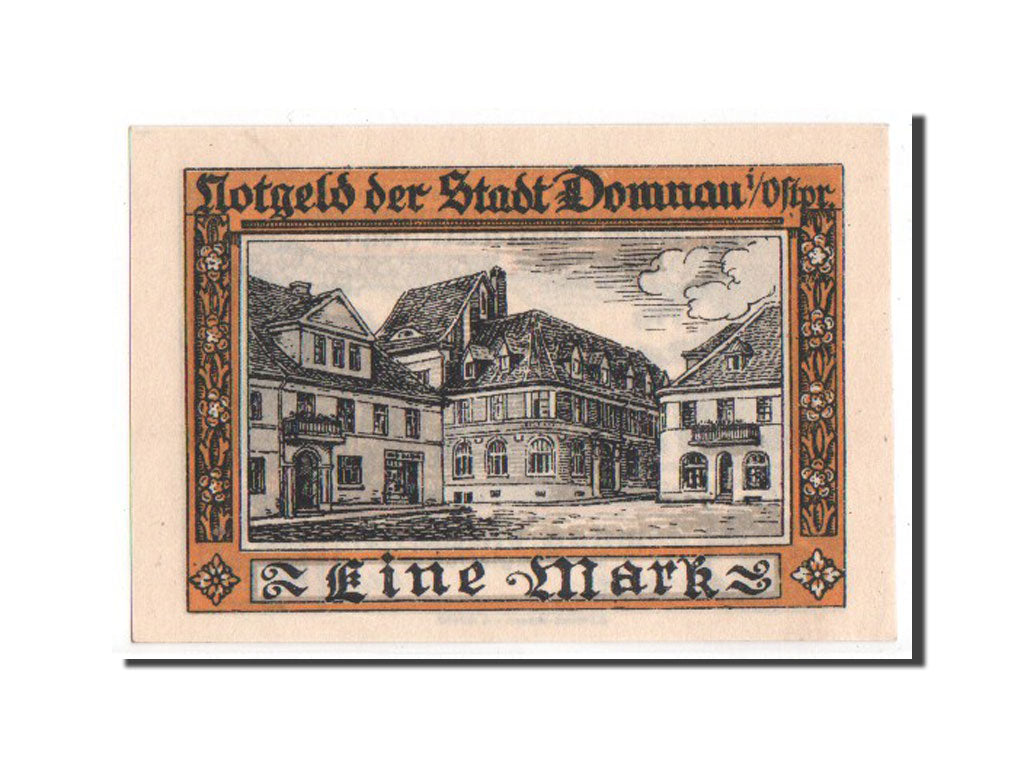 Germany, Ostpreußen, 1 Mark, 1921, UNC(65-70), Mehl #280.1