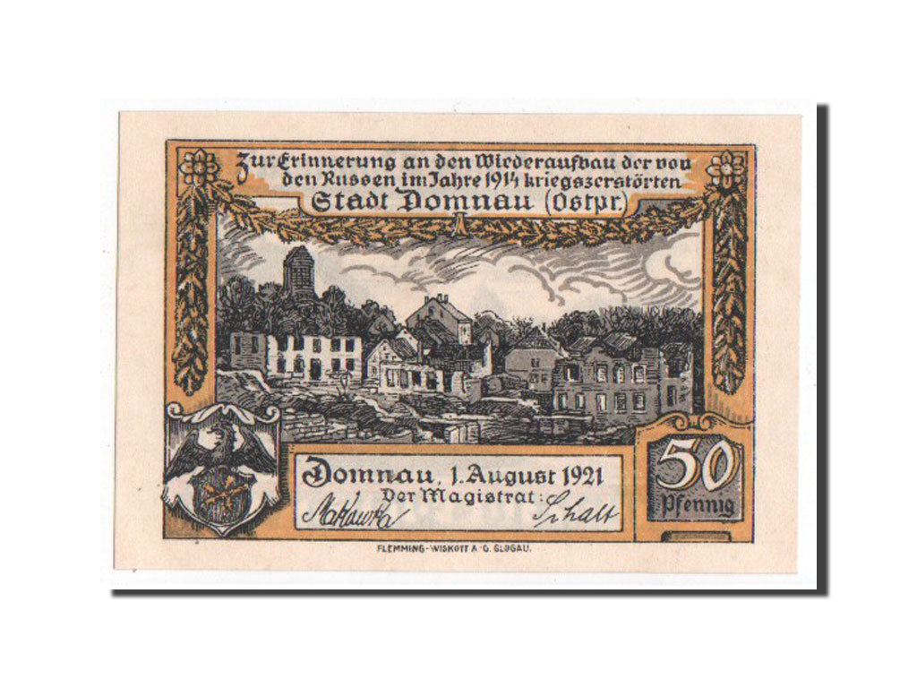 Germany, Ostpreußen, 50 Pfennig, 1921, UNC(65-70), Mehl #280.1