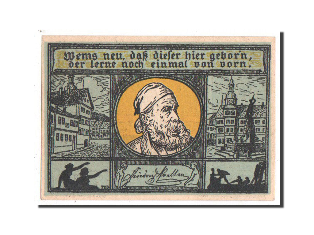 Banknote, Germany, Eisenach Stadt, 50 Pfennig, 1921, UNC(65-70), Mehl:318.2