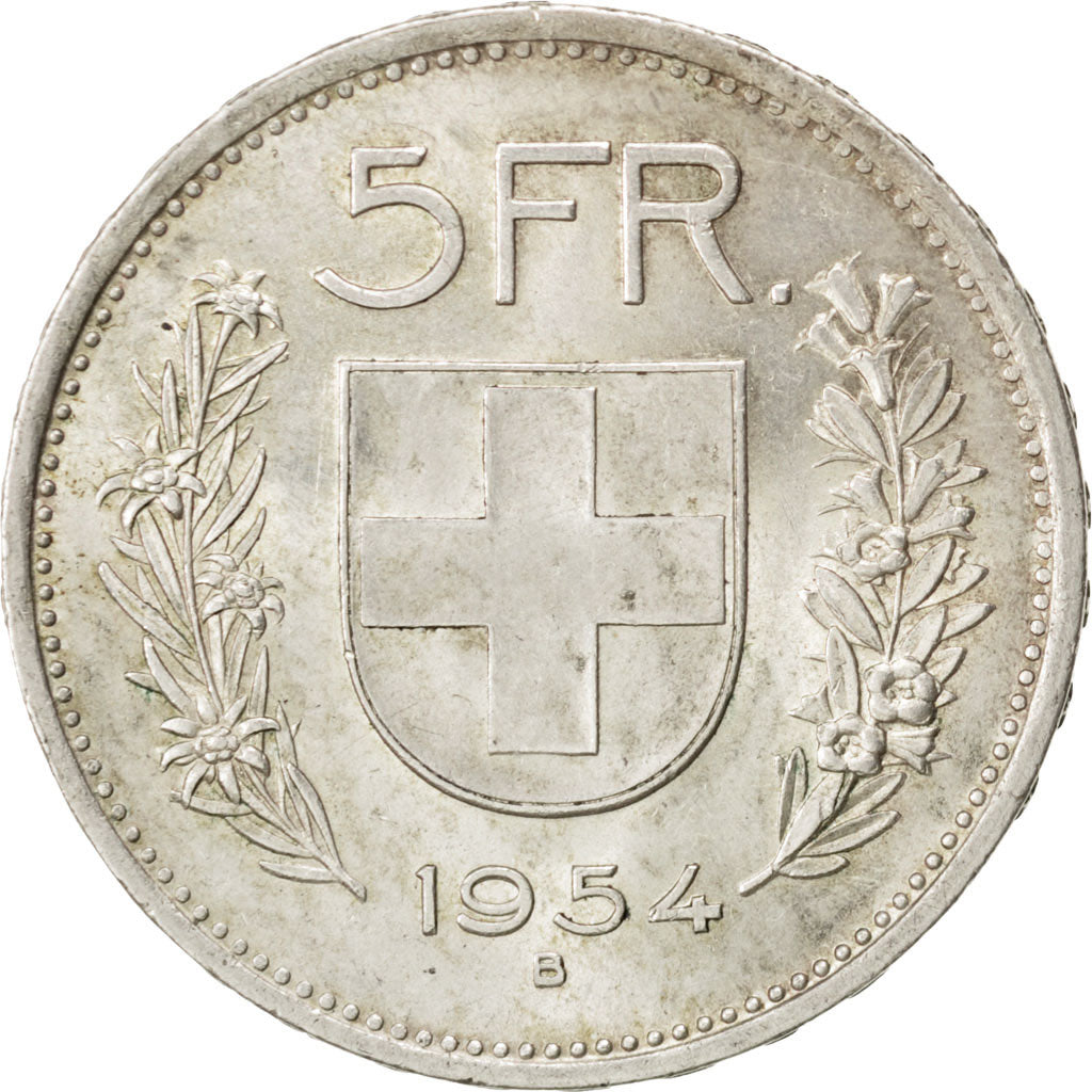 Monnaie, Suisse, 5 Francs, 1954, Bern, SUP, Argent, KM:40