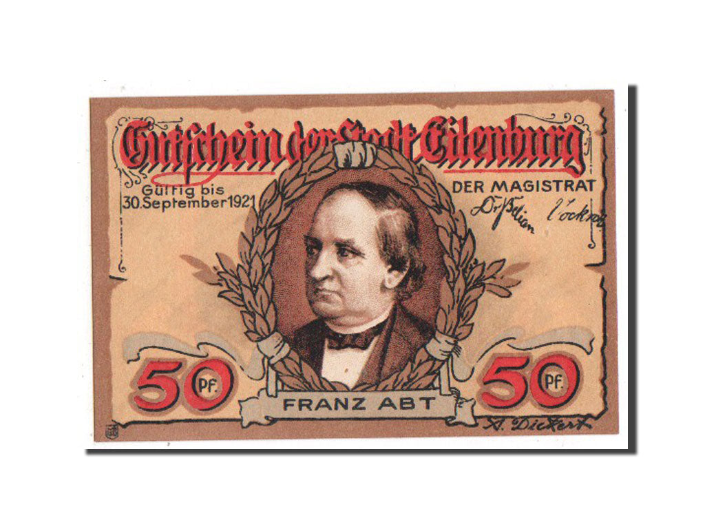 Banknote, Germany, Eilenburg Stadt, 50 Pfennig, 1921, UNC(65-70), Mehl:315.1