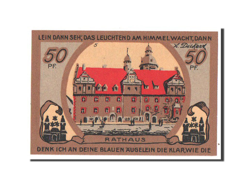 Banknote, Germany, Eilenburg Stadt, 50 Pfennig, 1921, UNC(65-70), Mehl:315.1