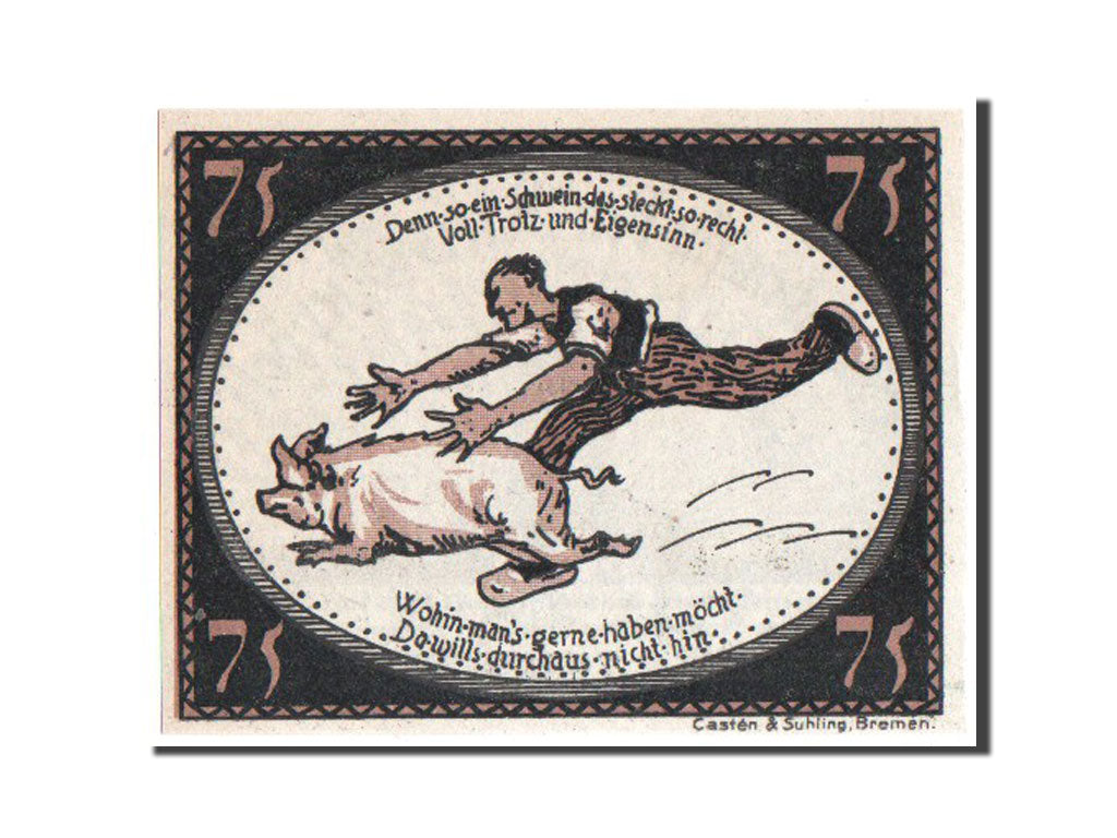Banknote, Germany, Diepholz, 75 Pfennig, 1921, UNC(65-70), Mehl:273.5