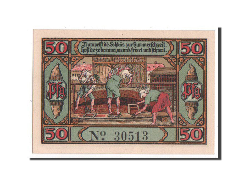 Germany, Eisfeld Stadt, 50 Pfennig, 1921, UNC(65-70), 30513, Mehl #323.1