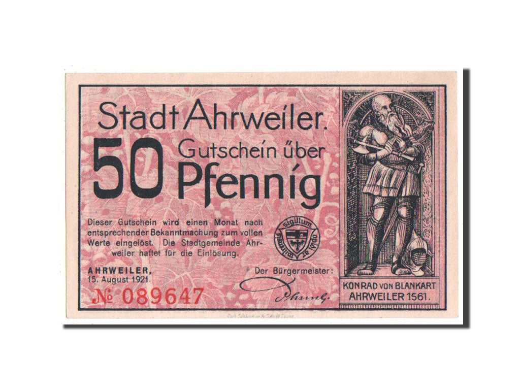 Germany, Rheinland, 50 Pfennig, 1921, UNC(63), 089647, Mehl #7.4