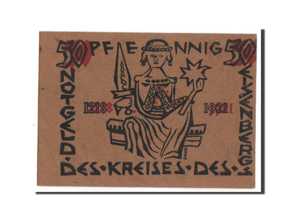 Germany, Eisenberg Stadt, 50 Pfennig, 1921, UNC(65-70), Mehl #321.1a