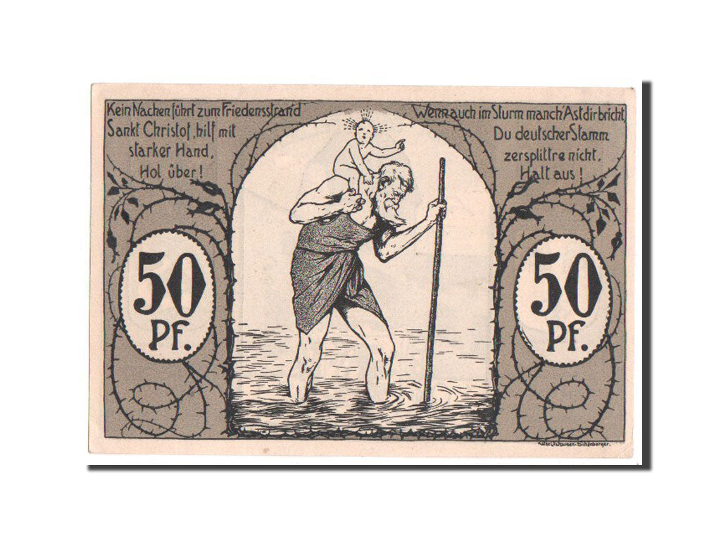 Banknote, Germany, Eggenfelden Stadt, 50 Pfennig, 1921, UNC(63), Mehl:309.1