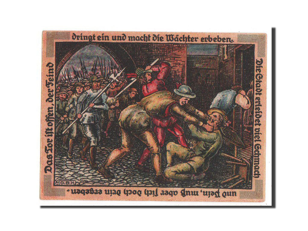 Germany, Rheinland, 1 Mark, 1921, UNC(63), Mehl #406.1a