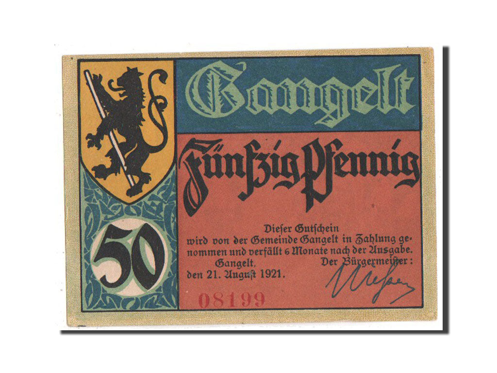 Germania, Rheinland, 50 Pfennig, 1921, SPL, Mehl:406.1a