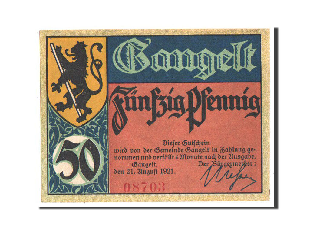 Germany, Rheinland, 50 Pfennig, 1921, UNC(63), 08703, Mehl #406.1a