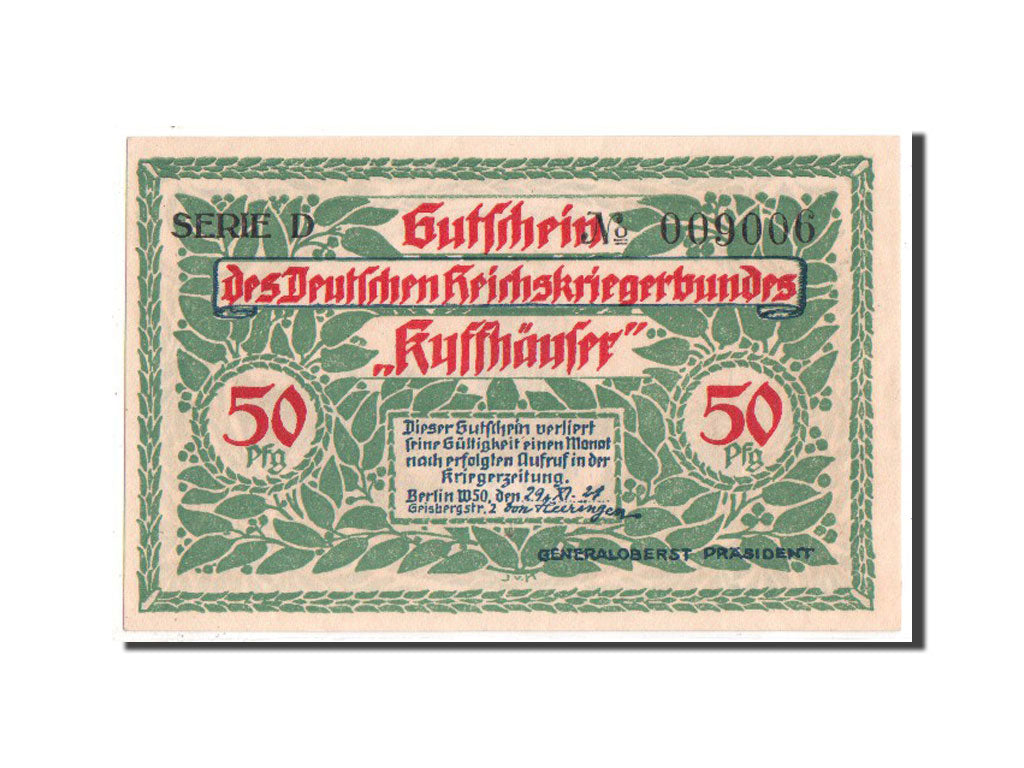Banknote, Germany, Berlin Stadt, 50 Pfennig, 1921, UNC(63), Mehl:91.1