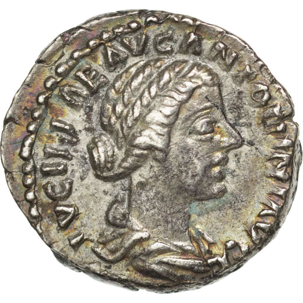Monnaie, Lucille, Denier, Roma, TTB+, Argent, RIC:788