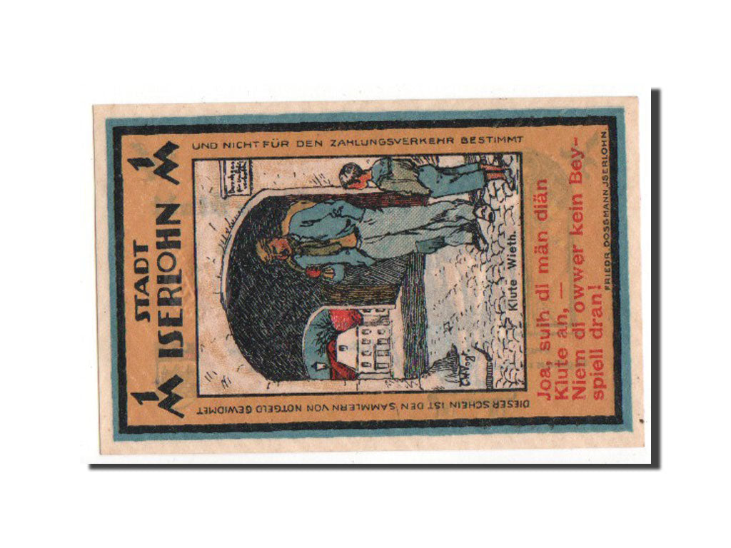 Banknote, Germany, Westfalen, 1 Mark, 1921, UNC(65-70), Mehl:647.1