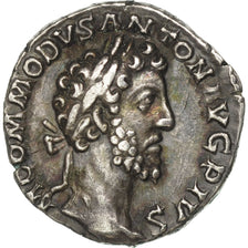 Monnaie, Commode, Denier, Roma, TTB+, Argent, RIC:64