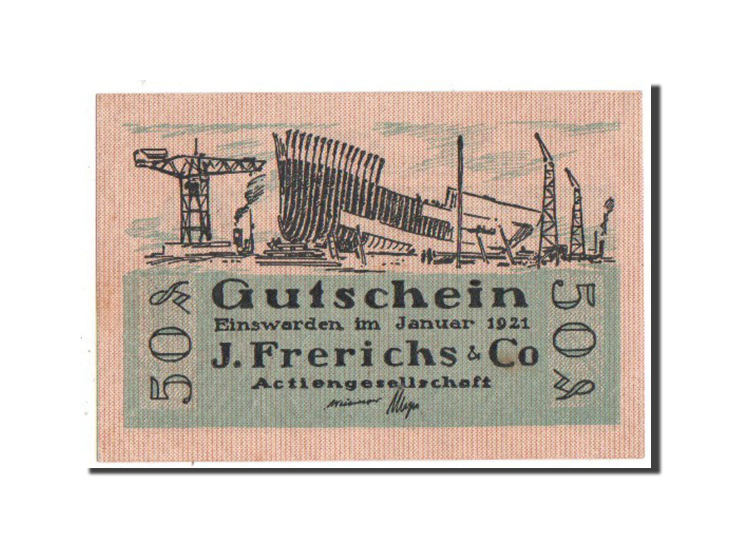 Banknote, Germany, Oldenburg, 50 Pfennig, 1921, UNC(65-70), Mehl:316.2