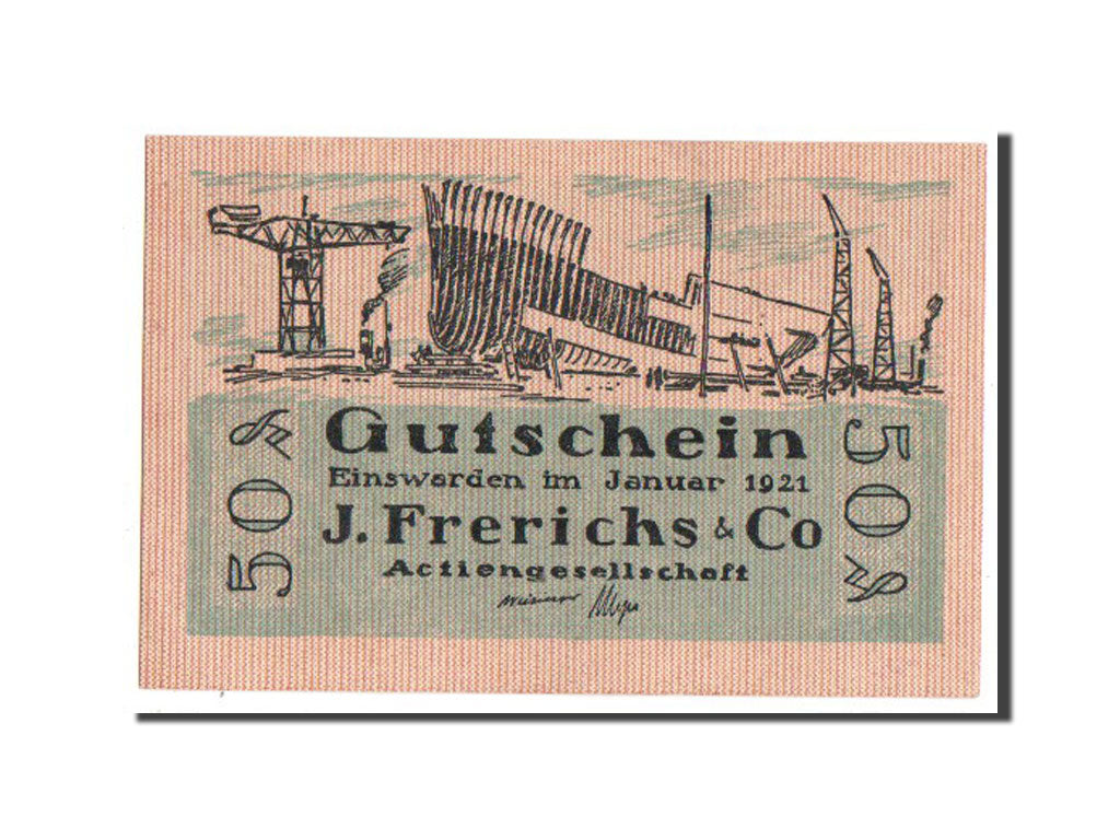 Banknote, Germany, Oldenburg, 50 Pfennig, 1921, UNC(65-70), Mehl:316.1