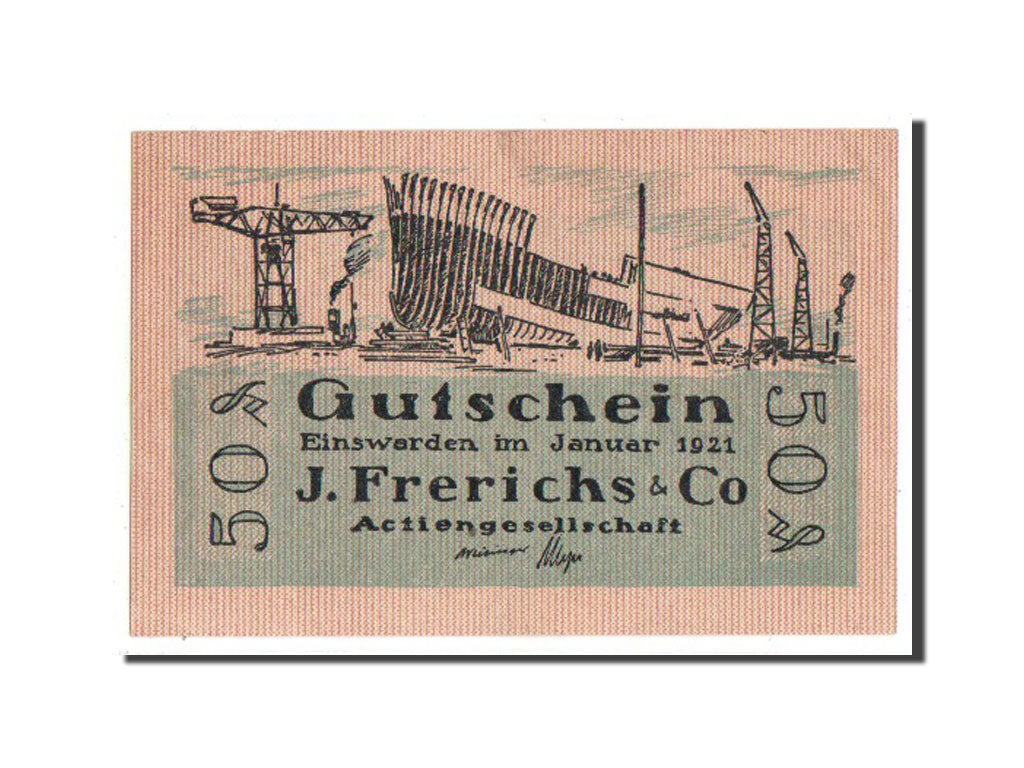 Banknote, Germany, Oldenburg, 50 Pfennig, 1921, UNC(65-70), Mehl:316.1