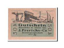 Banknote, Germany, Oldenburg, 50 Pfennig, 1921, UNC(65-70), Mehl:316.1