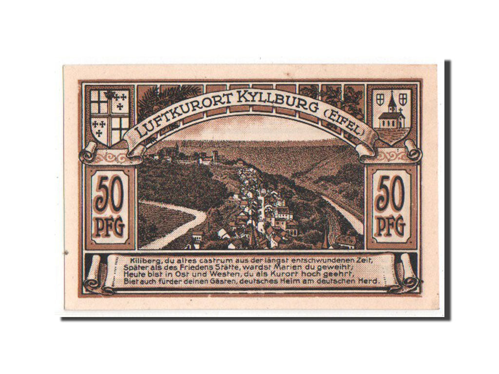Notgeld, Rheinland, Kyllburg, 50 Pfennig 1922, Mehl 752.1