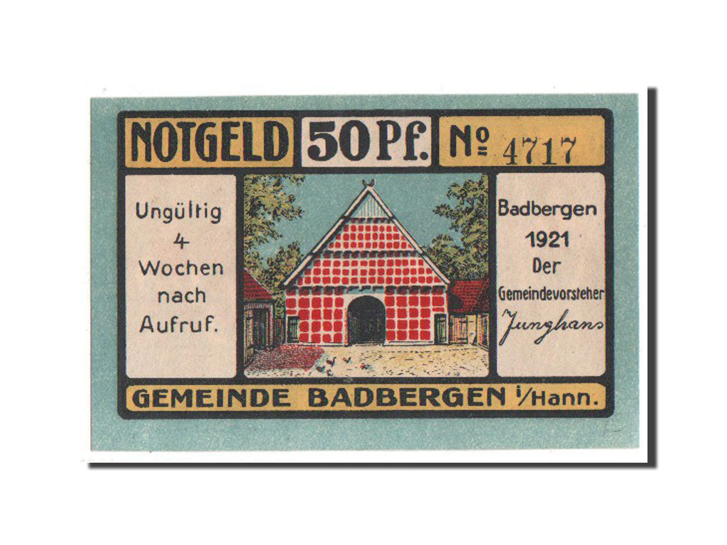 Germany, Hannover, 50 Pfennig, 1921, UNC(63), 4717, Mehl #58.1