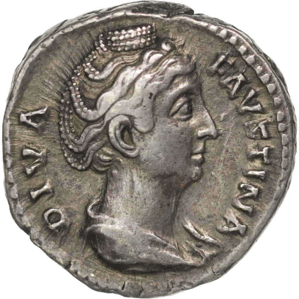 Moneta, Faustina I, Denarius, Roma, BB+, Argento, RIC:360