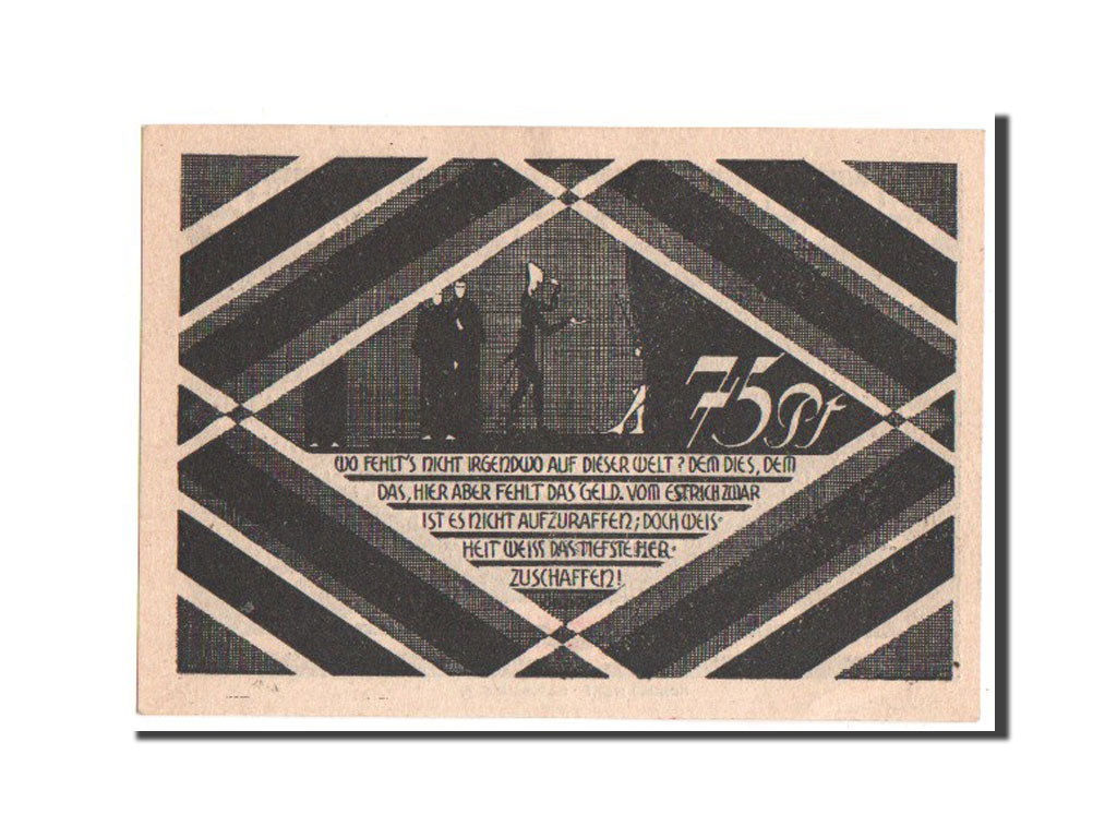 Banknote, Germany, Hasloh, 75 Pfennig, 1921, UNC(63), Mehl:584.2a