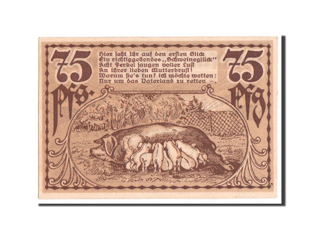 Germany, Badetz bei Zerbst Domane, 75 Pfennig, 1918, UNC(63), 6677, Mehl #59.1