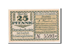 Germany, Badetz bei Zerbst Domane, 25 Pfennig, 1918, UNC(63), 5593, Mehl #59.1