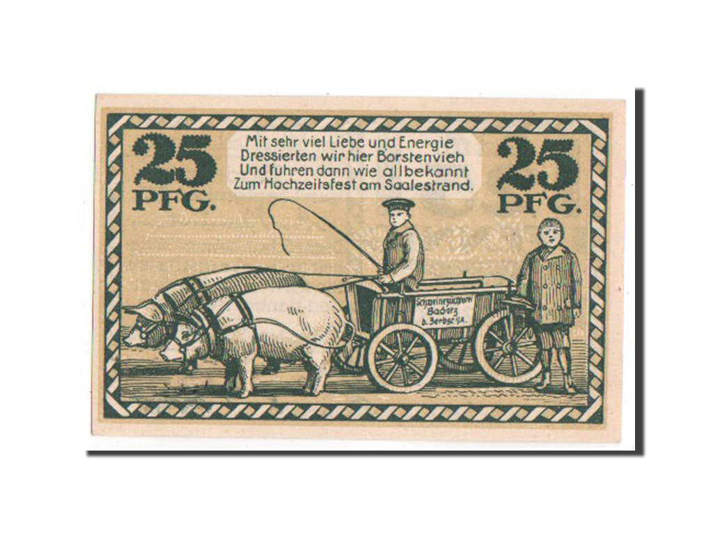 Germany, Badetz bei Zerbst Domane, 25 Pfennig, 1918, UNC(63), 5593, Mehl #59.1