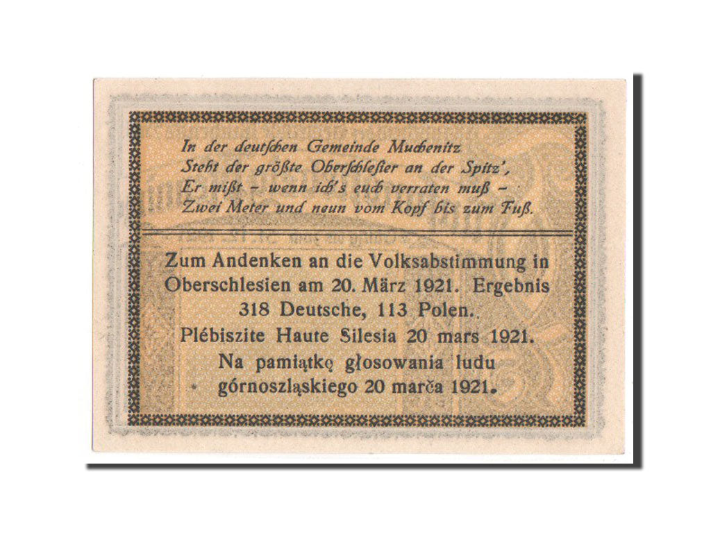 Banknote, Germany, Oberschlesien, 75 Pfennig, 1922, UNC(63), Mehl:901.1