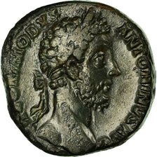 Monnaie, Commode, Sesterce, Roma, TB+, Bronze, RIC:367