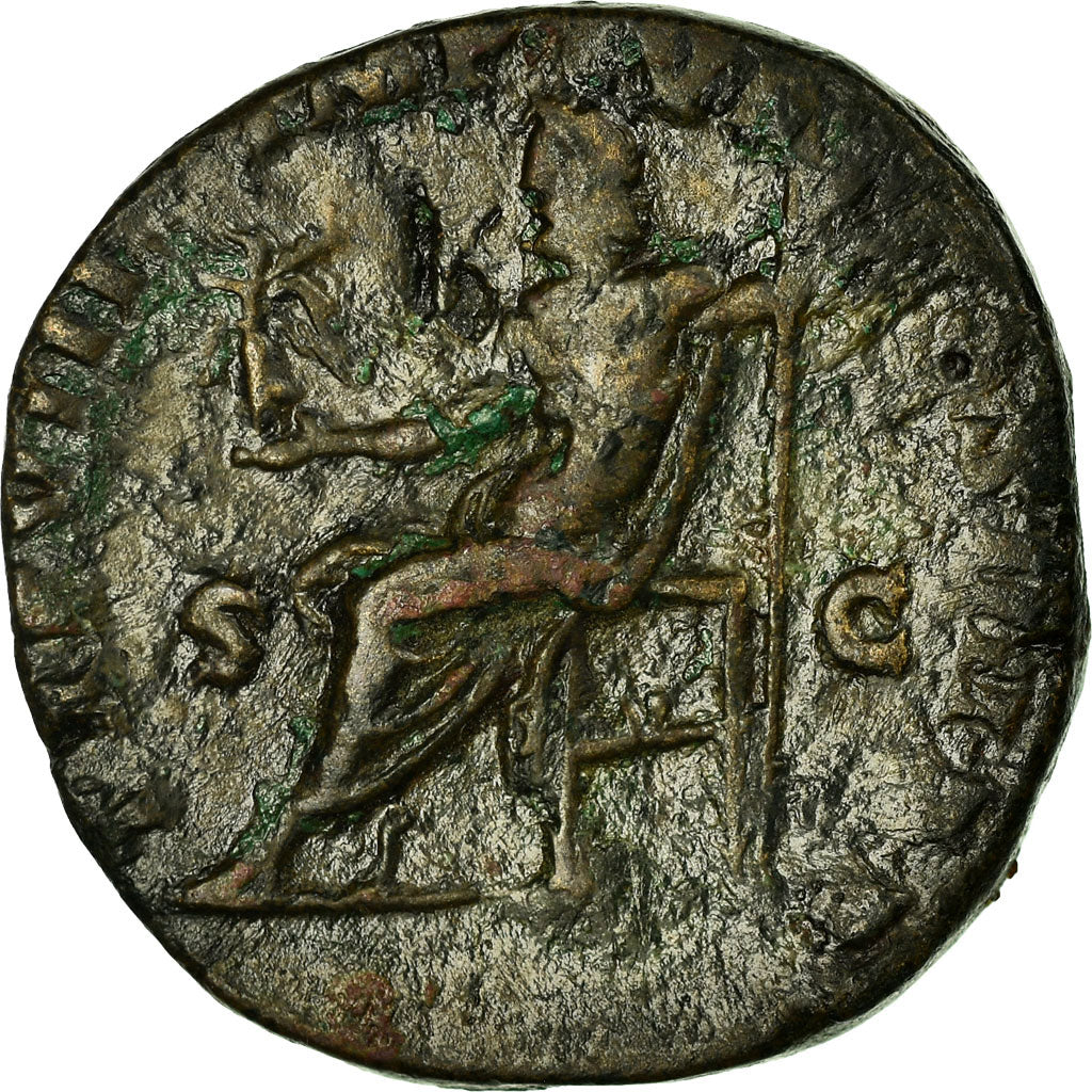 Coin, Commodus, Sestertius, Roma, VF(30-35), Bronze, RIC:367