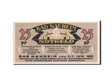 Banknote, Germany, Nauheim Bad Stadt, 25 Pfennig, 1922, UNC(63), Mehl:924.1