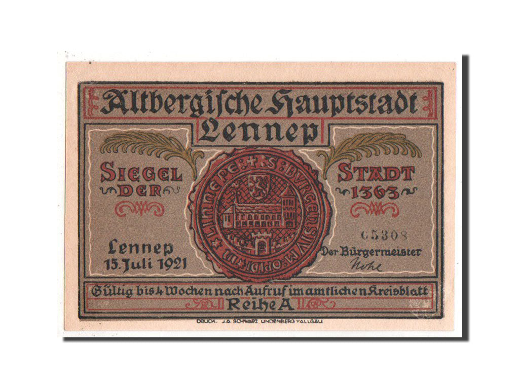 Banknote, Germany, Rheinland, 50 Pfennig, 1921, UNC(63), Mehl:791.1