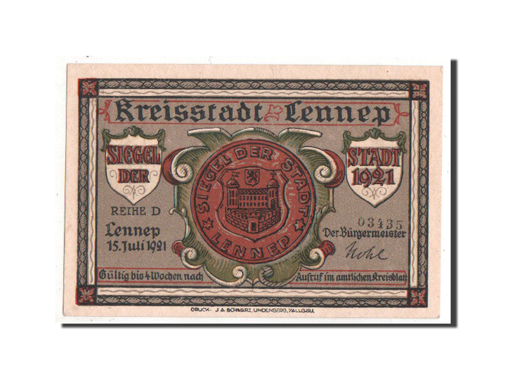 Banknote, Germany, Rheinland, 75 Pfennig, 1921, UNC(63), Mehl:791.1