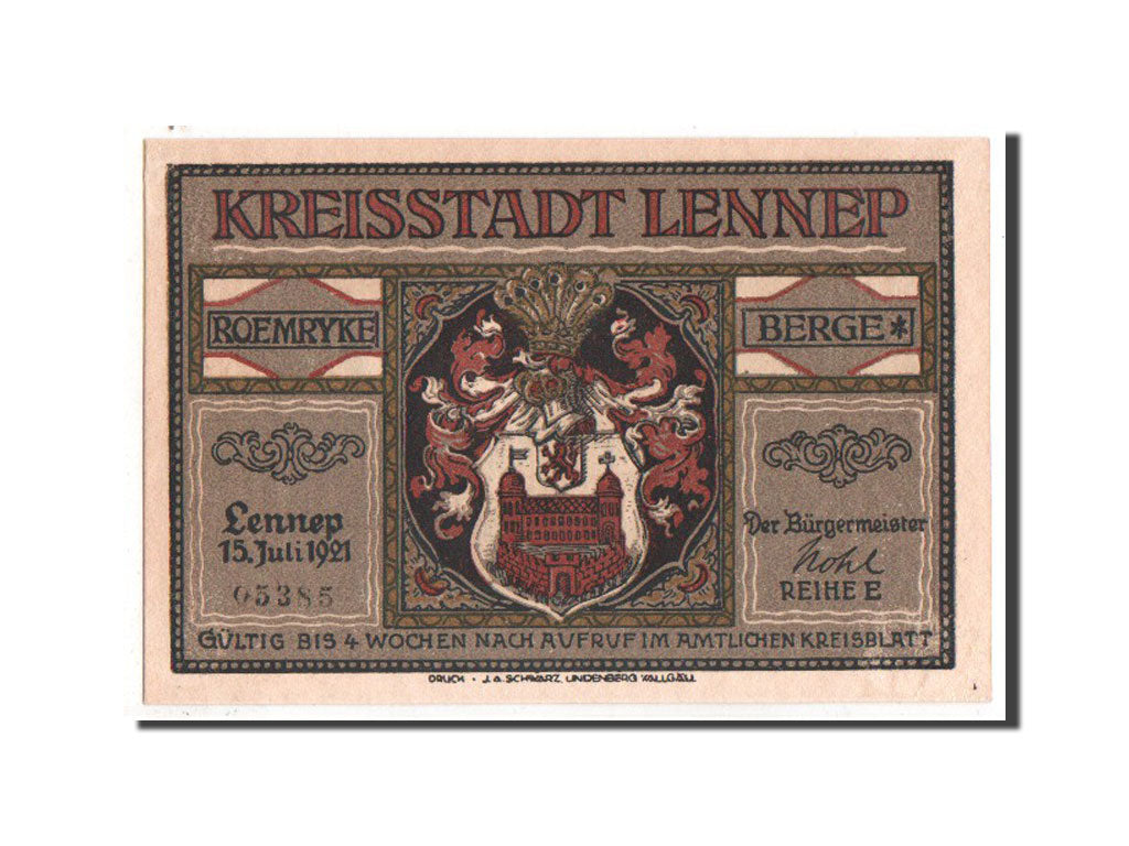 Banknote, Germany, Rheinland, 75 Pfennig, 1921, UNC(63), Mehl:791.1