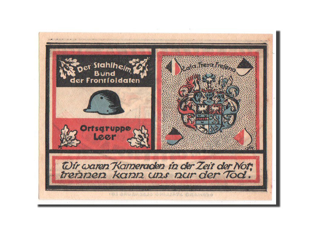 Banknote, Germany, Leer, 50 Pfennig, 1921, UNC(63), Mehl:781.1