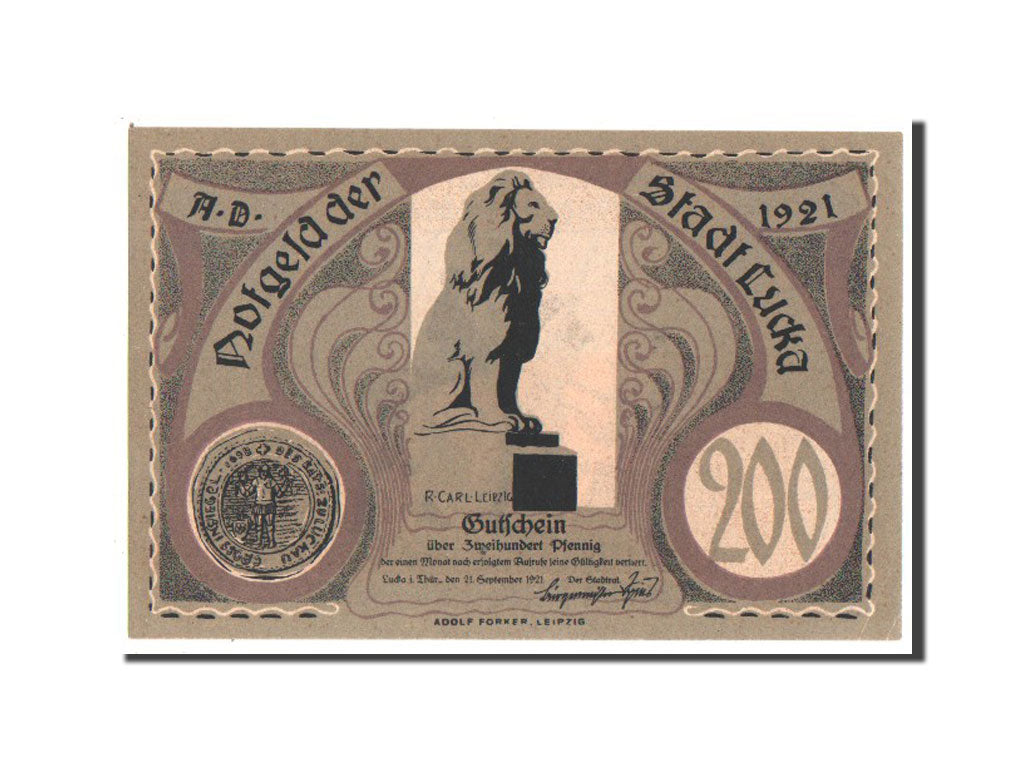 Germany, Sachsen-Altenburg, 200 Pfennig, 1921, UNC(63), Mehl #816.1