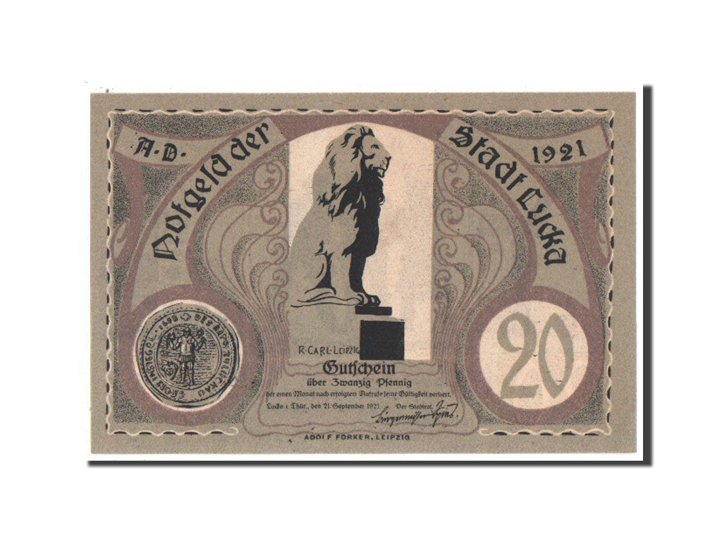 Germany, Sachsen-Altenburg, 20 Pfennig, 1921, UNC(63), Mehl #816.1