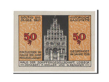 Banknote, Germany, Lübeck, 50 Pfennig, 1921, UNC(63), Mehl:824.1b