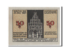 Banknote, Germany, Lübeck, 50 Pfennig, 1921, UNC(63), Mehl:824.1a