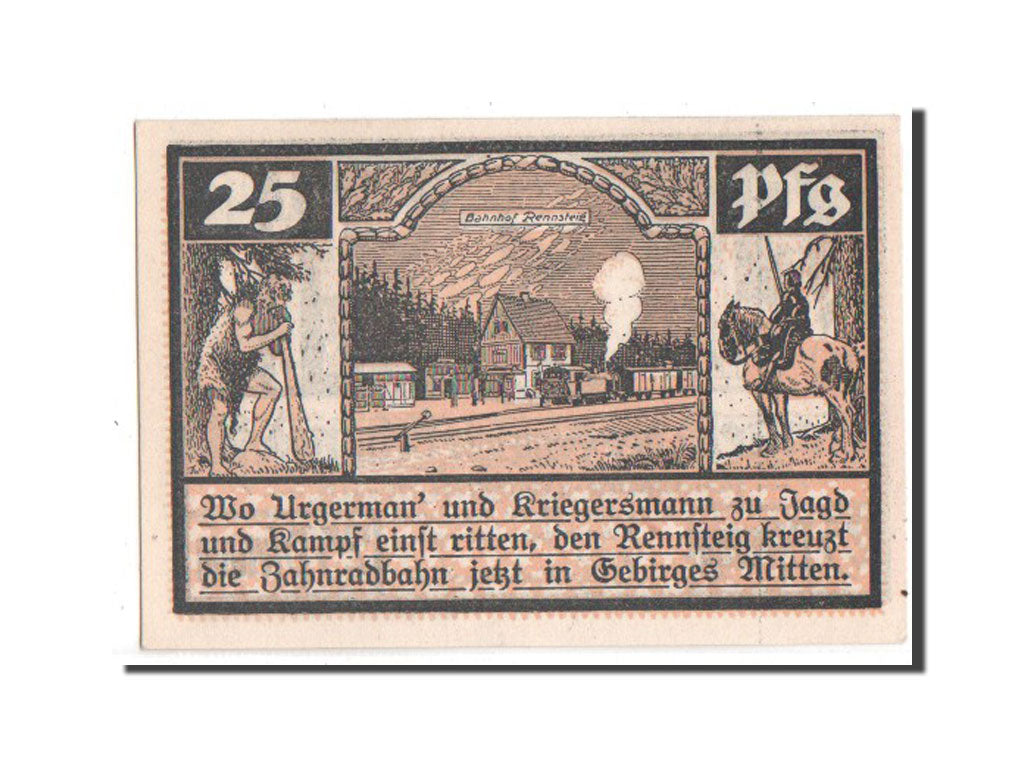 Banknote, Germany, Schmiedfeld Gemeinde, 25 Pfennig, 1921, UNC(63), Mehl:1187.6