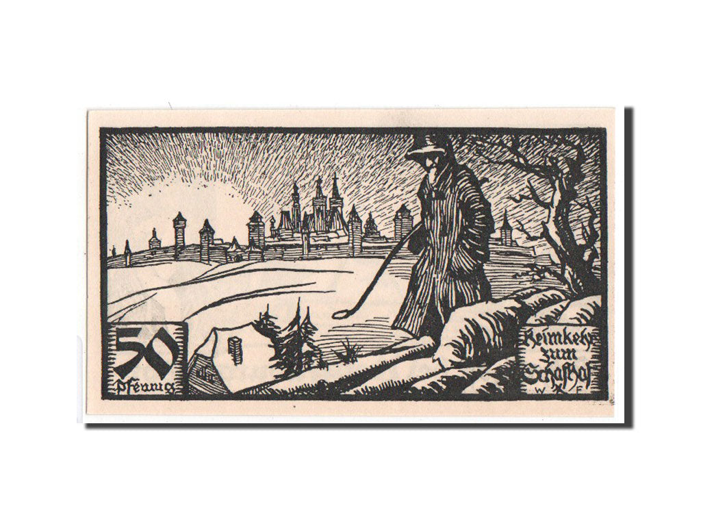 Billet, Allemagne, Rothenburg o.T. Stadt, 50 Pfennig, 1921, SPL, Mehl:1141.2b
